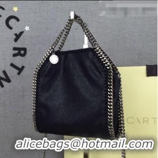 Good Quality Stella McCartney Tiny Falabella Tote Bag 18cm SM1609 Black/Silver 2020