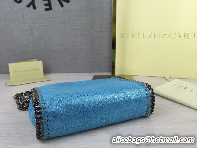 Classic Stella McCartney Tiny Falabella Tote Bag 18cm SM1609 Blue/Silver 2020