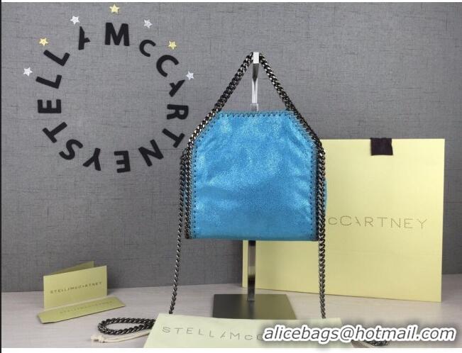 Classic Stella McCartney Tiny Falabella Tote Bag 18cm SM1609 Blue/Silver 2020