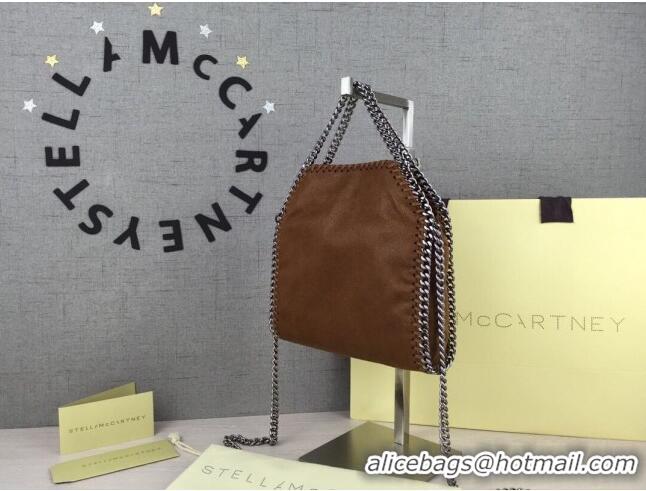 Pretty Style Stella McCartney Tiny Falabella Tote Bag 18cm SM1609 Coffee Brown/Silver 2020