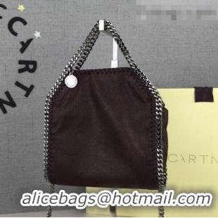 Top Quality Stella McCartney Tiny Falabella Tote Bag 18cm SM1609 Dark Brown/Silver 2020