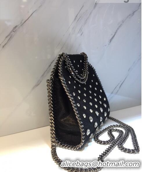 Good Taste Stella McCartney Tiny Falabella Studded Tote Bag 18cm SM1609 Black 2020