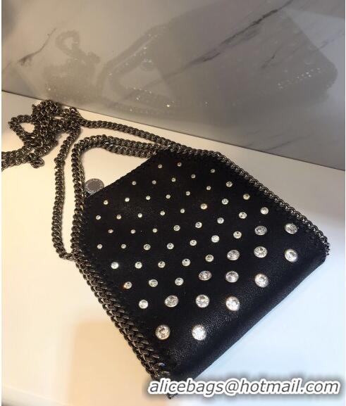 Good Taste Stella McCartney Tiny Falabella Studded Tote Bag 18cm SM1609 Black 2020