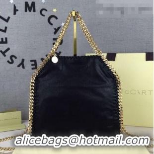 Unique Discount Stella McCartney Falabella Large Tote Bag SM1610 Black/Gold 2020