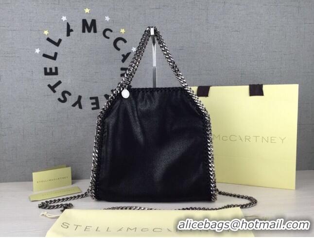 Buy Fashionable Stella McCartney Falabella Large Tote Bag SM1610 Black/Silver 2020