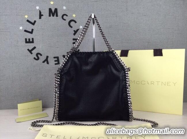 Buy Fashionable Stella McCartney Falabella Large Tote Bag SM1610 Black/Silver 2020