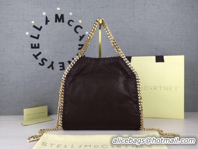 Well Crafted Stella McCartney Falabella Large Tote Bag SM1610 Dark Brown/Gold 2020