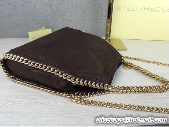 Well Crafted Stella McCartney Falabella Large Tote Bag SM1610 Dark Brown/Gold 2020