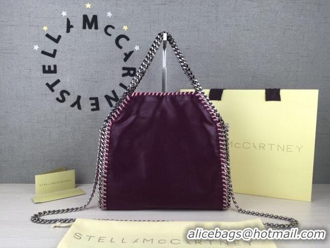 Cheapest Stella McCartney Double Falabella Large Tote Bag SM1610 Burgundy/Pink 2020