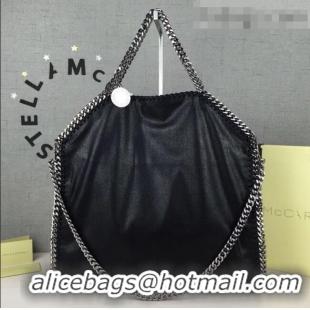 Super Quality Stella McCartney Falabella Fold Over Tote Bag SM1611 Black/Silver 2020