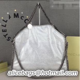 Good Taste Stella McCartney Falabella Fold Over Tote Bag SM1611 Silver White 2020