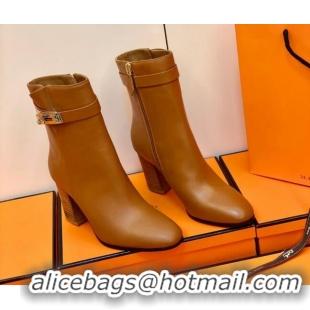 Low Price Hermes Saint Germain Ankle Boot 207051 Brown