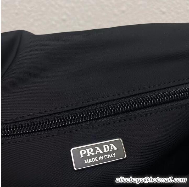 Popular Style Prada Re-Nylon and nappa leather shoulder bag 1BM313 black