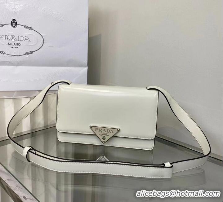 Reasonable Price Prada Cleo brushed leather shoulder bag 1BN321 white