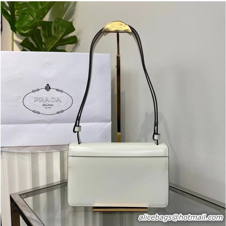 Reasonable Price Prada Cleo brushed leather shoulder bag 1BN321 white