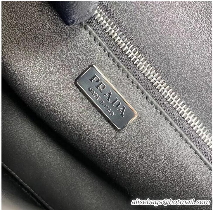 Famous Brand Prada Cleo brushed leather shoulder bag 1BN321 black