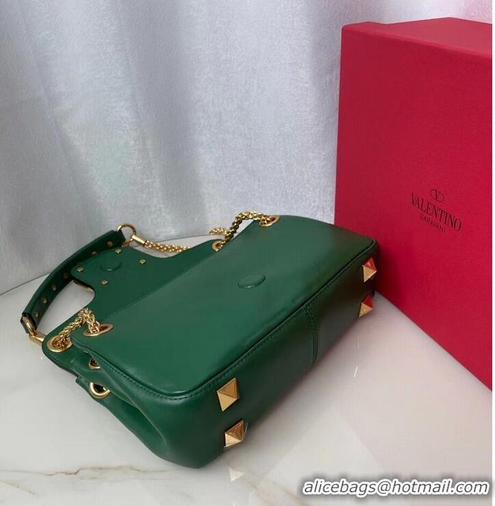 Low Cost VALENTINO GARAVANI Stud Sign nappa Shoulder Bag NL098 green