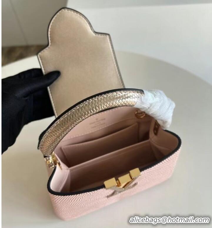 Good Quality Louis Vuitton CAPUCINES MINI M59268 light pink