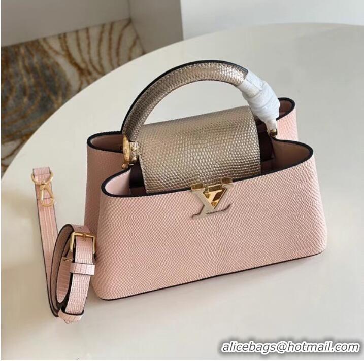 Top Grade Louis Vuitton CAPUCINES BB M59266 light pink