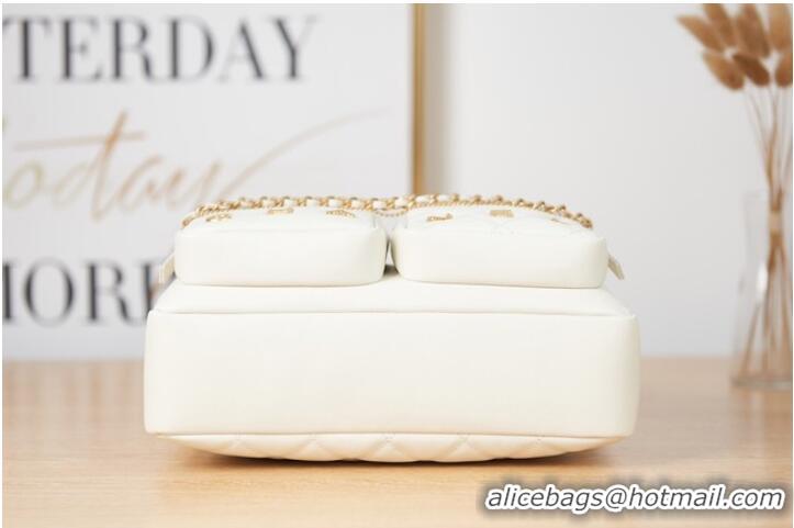 Luxury Discount Chanel Shoulder Bags AS2924 white