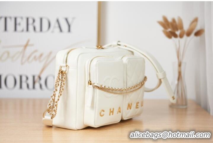 Luxury Discount Chanel Shoulder Bags AS2924 white