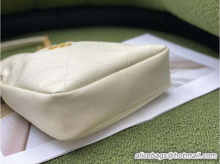 Grade Discount Chanel SMALL Lambskin Shoulder Bag SS2088 white