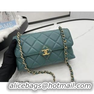 Top Grade Chanel Flap Lambskin Shoulder Bag AS2557 green