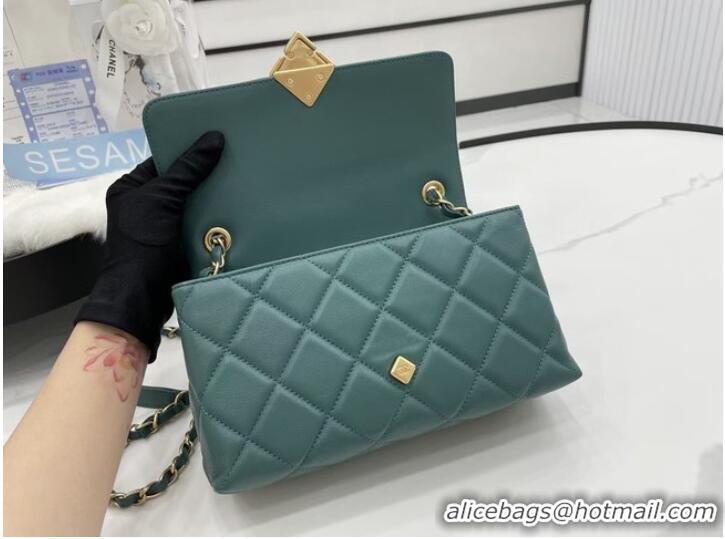 Top Grade Chanel Flap Lambskin Shoulder Bag AS2557 green