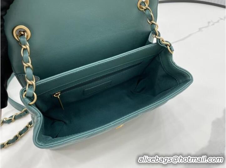 Top Grade Chanel Flap Lambskin Shoulder Bag AS2557 green