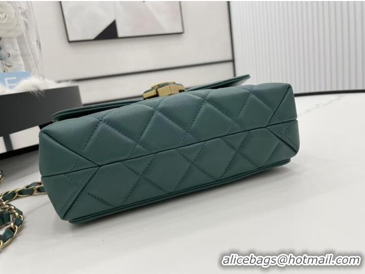 Top Grade Chanel Flap Lambskin Shoulder Bag AS2557 green