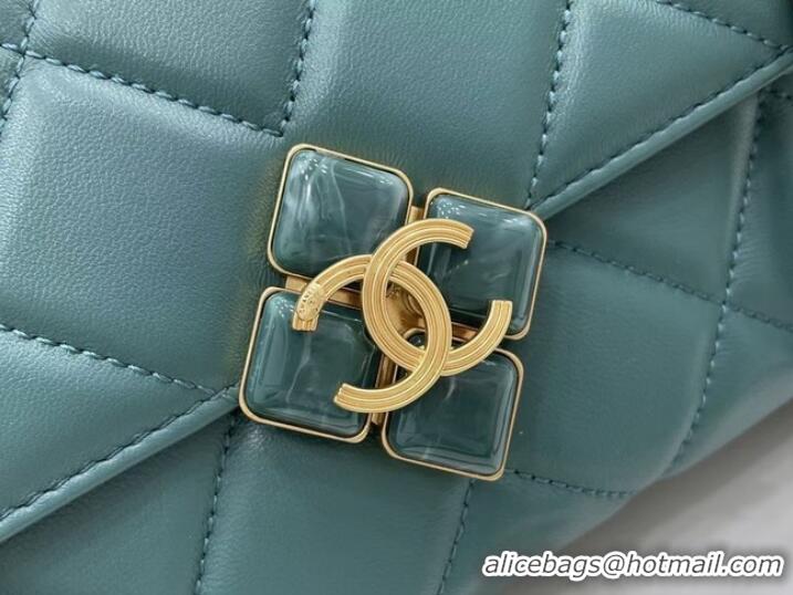 Top Grade Chanel Flap Lambskin Shoulder Bag AS2557 green