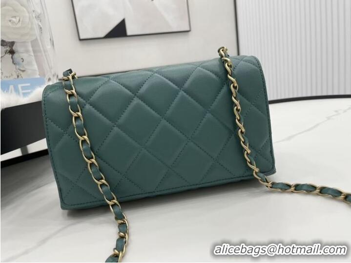 Top Grade Chanel Flap Lambskin Shoulder Bag AS2557 green