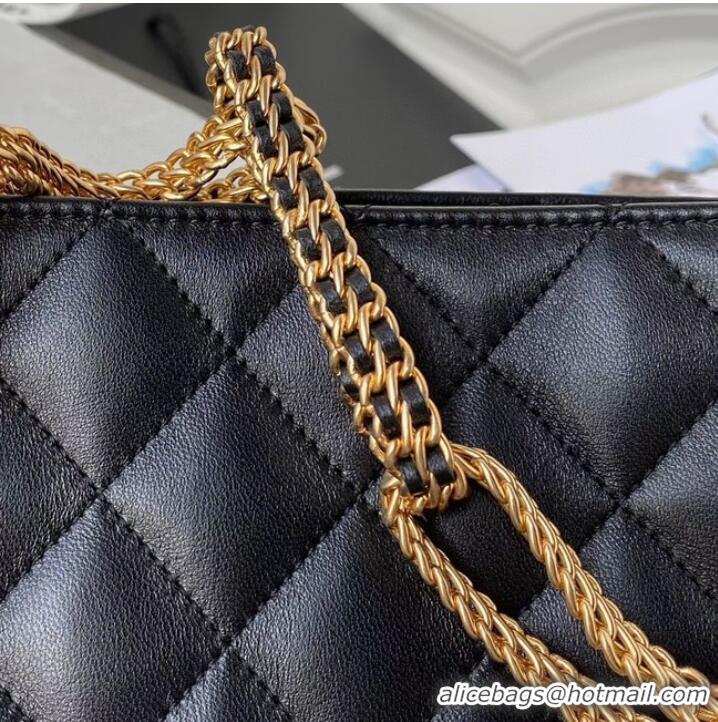 Spot Bulk Chanel Lambskin Shoulder Bag AS2977 black