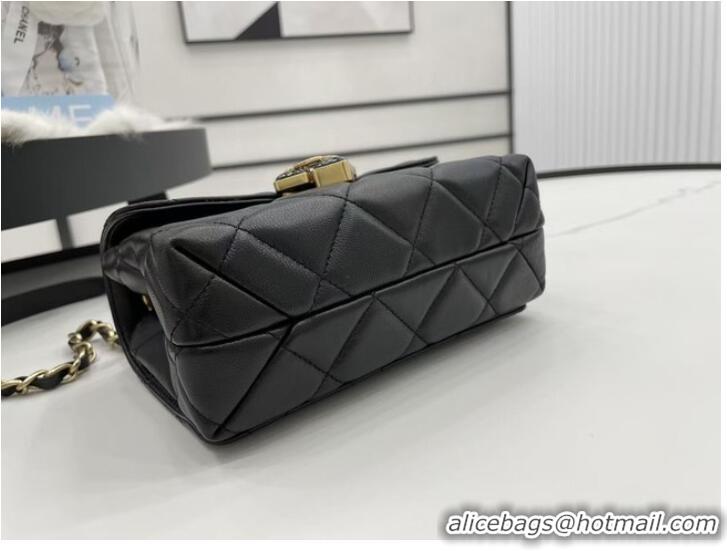 Stylish Low Cost Chanel Flap Lambskin Shoulder Bag AS2556 black