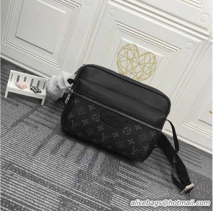 Famous Brand Louis Vuitton Monogram Eclipse Original Leather Messenger Bag 30233