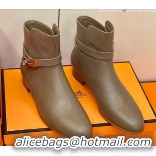 Best Luxury Hermes Neo Ankle Boot 207056 Grey