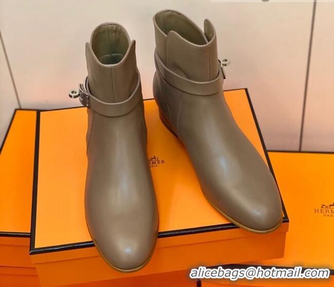 Best Luxury Hermes Neo Ankle Boot 207056 Grey