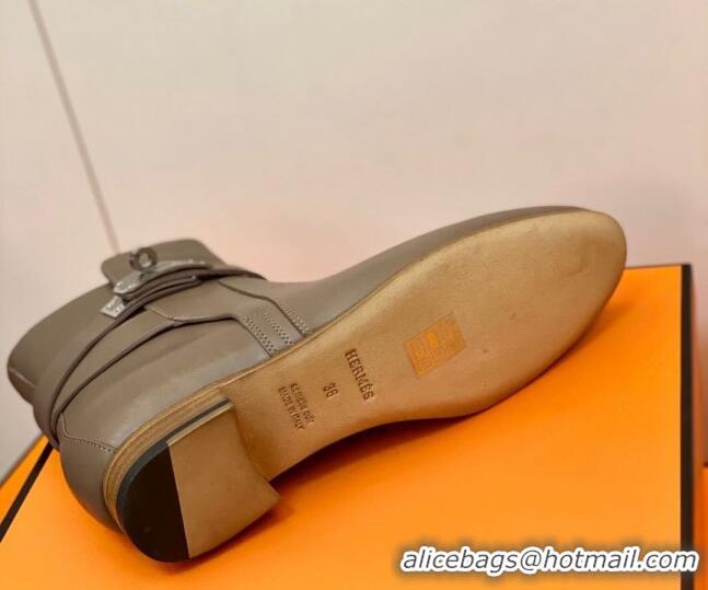 Best Luxury Hermes Neo Ankle Boot 207056 Grey