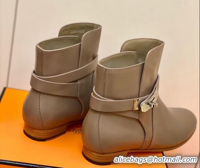 Best Luxury Hermes Neo Ankle Boot 207056 Grey