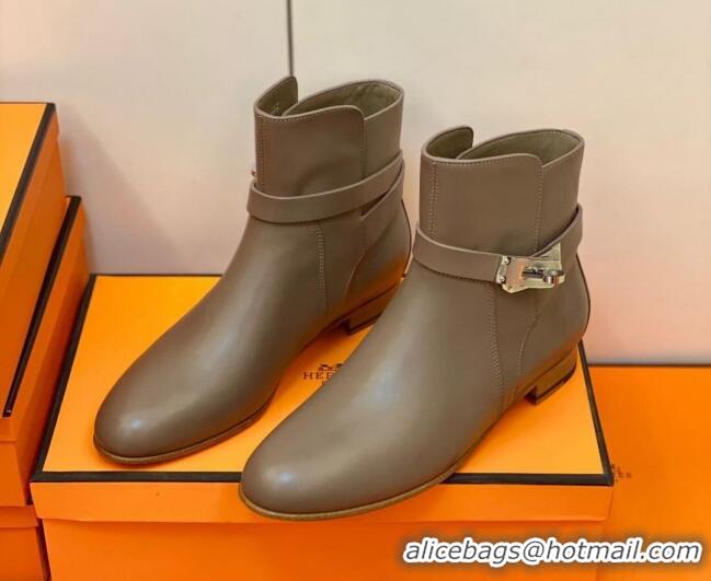 Best Luxury Hermes Neo Ankle Boot 207056 Grey