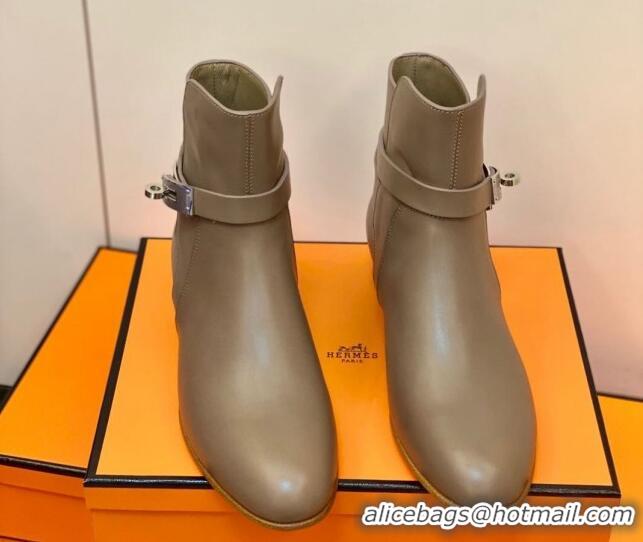 Best Luxury Hermes Neo Ankle Boot 207056 Grey