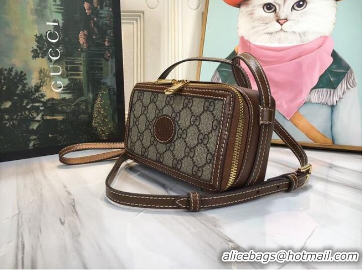 Luxury Discount Gucci Mini shoulder bag 671674 brown