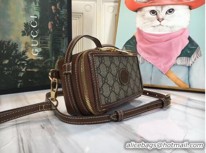 Luxury Discount Gucci Mini shoulder bag 671674 brown