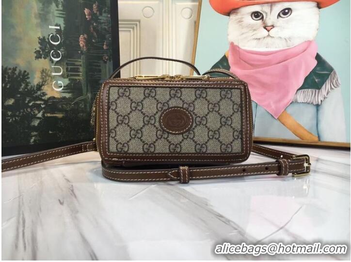 Luxury Discount Gucci Mini shoulder bag 671674 brown