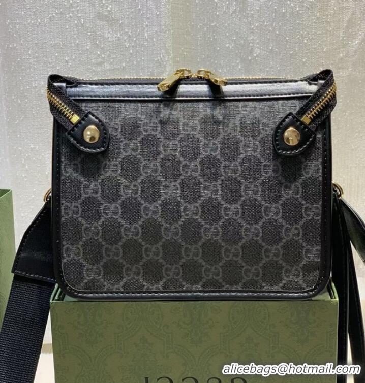 Unique Style Gucci Messenger bag with Interlocking G 674164 black