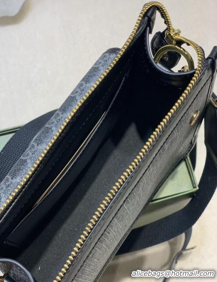 Unique Style Gucci Messenger bag with Interlocking G 674164 black