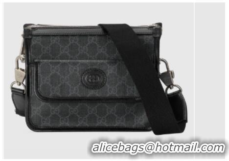 Unique Style Gucci Messenger bag with Interlocking G 674164 black