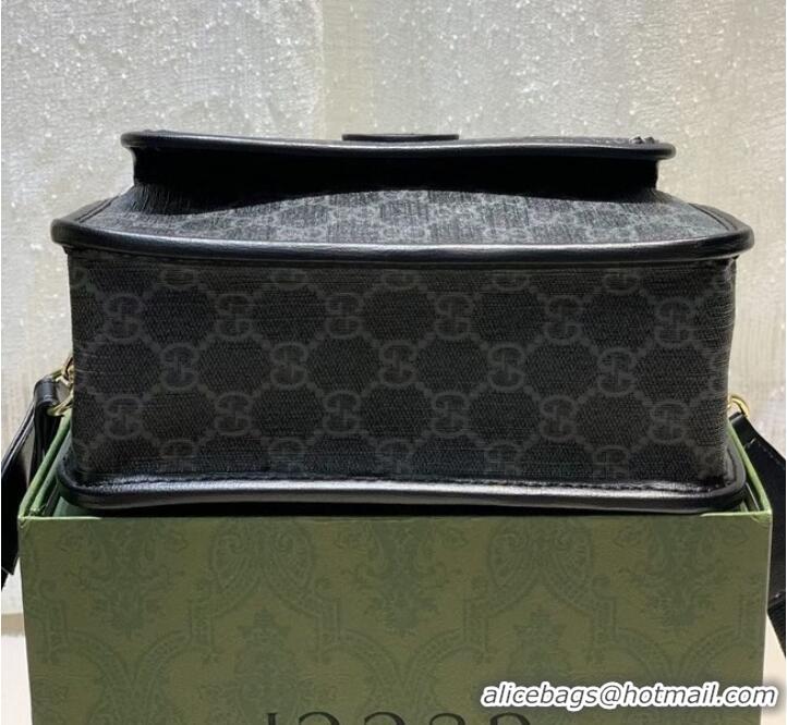 Unique Style Gucci Messenger bag with Interlocking G 674164 black