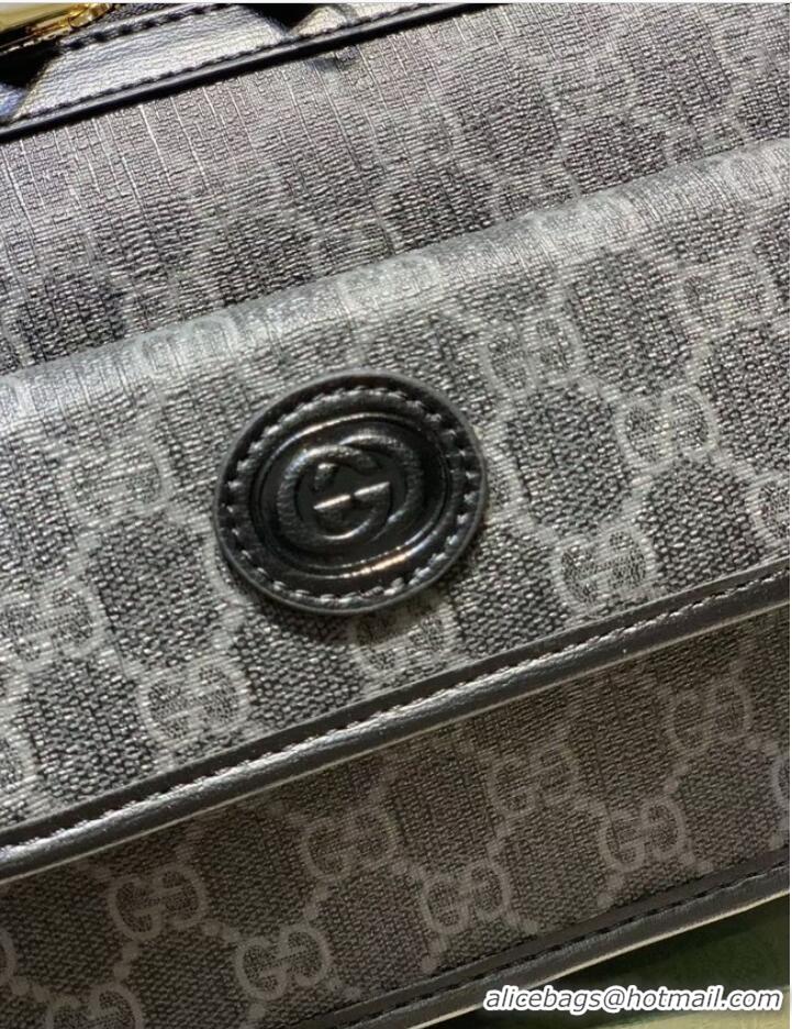 Unique Style Gucci Messenger bag with Interlocking G 674164 black