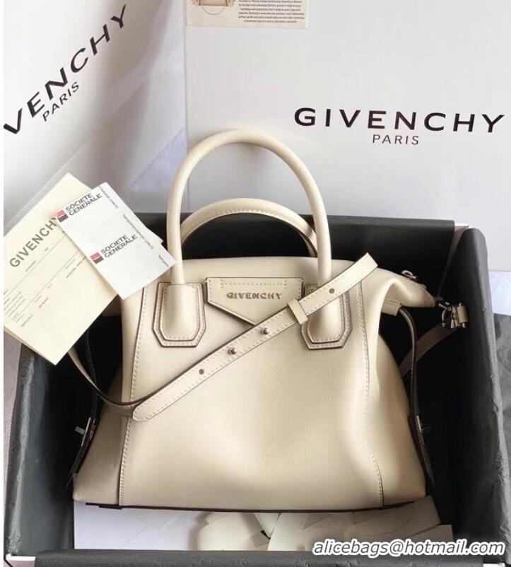 Spot Bulk GIVENCHY Original Leather Shoulder Bag 63188 Off White